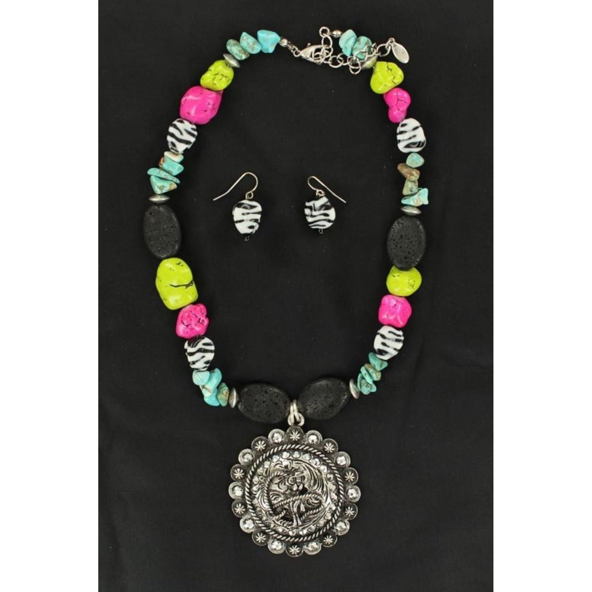 Blazin Roxx Cowgirl Concho Necklace SetMulti