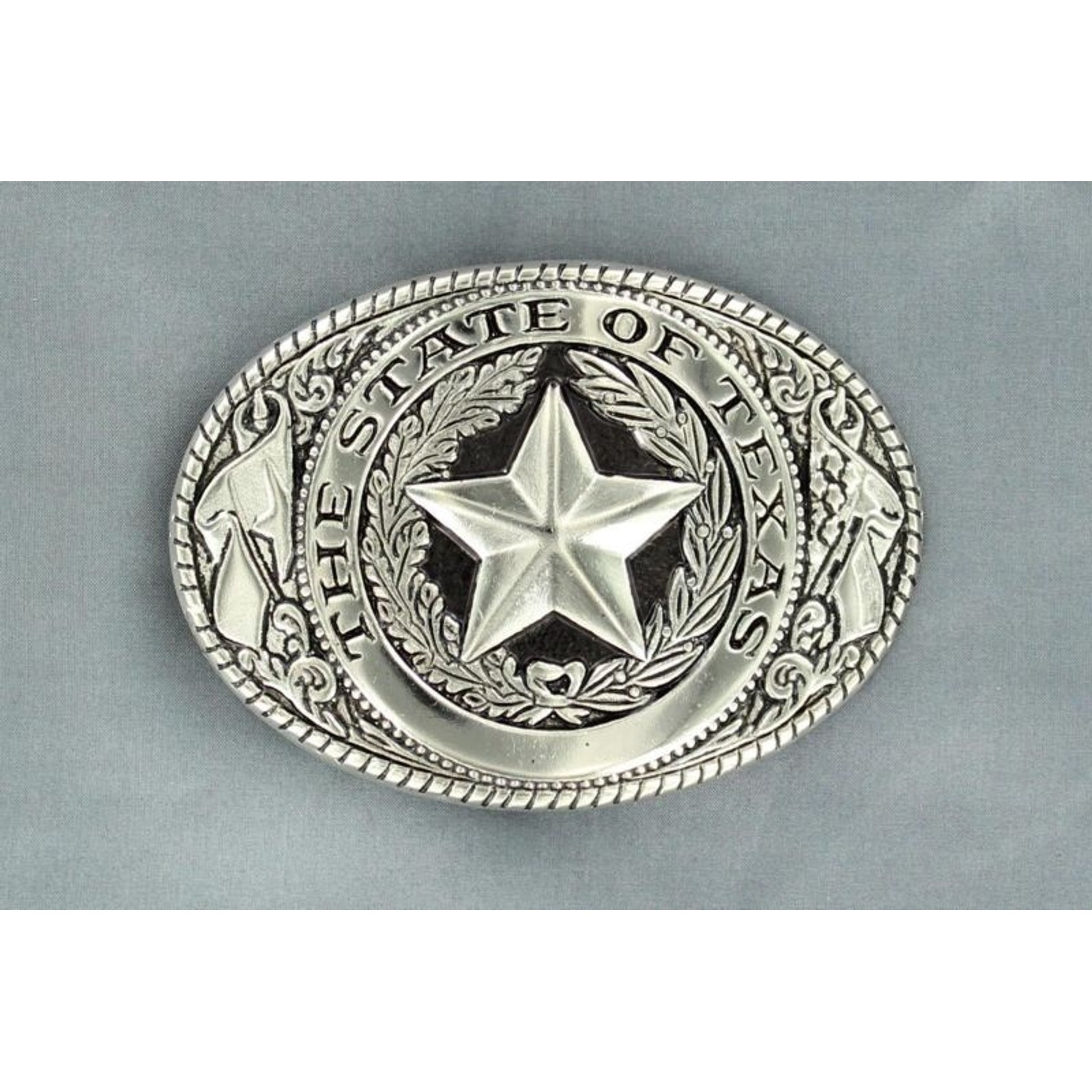 Nocona Texas Seal Buckle Silver Plated