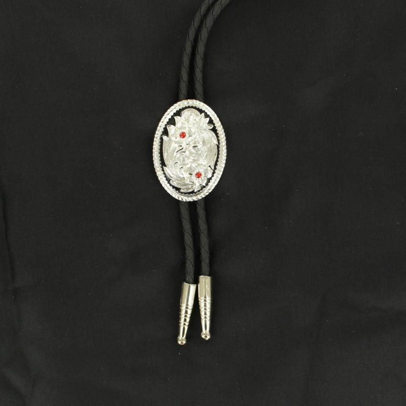 Double S Oval Floral Bolo
