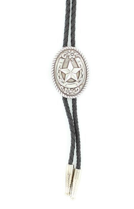 Double S Oval Horeshoe/Star Bolo