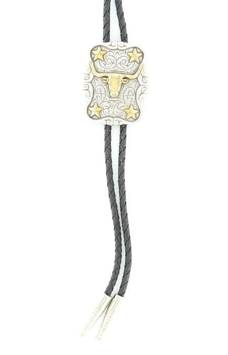 Double S Rectangle Longhorn Bolo