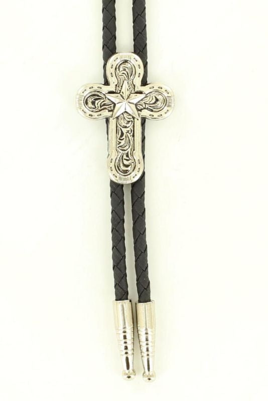 Double S Horseshoe Cross/Star Bolo