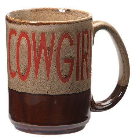 Western Moments Cowgirl MugTan Brown