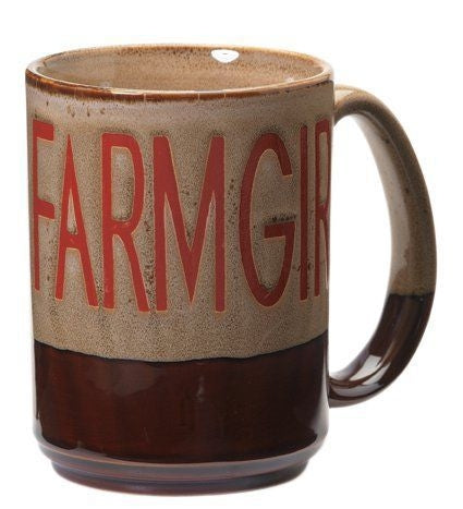 Western Moments Farmgirl MugTan Brown