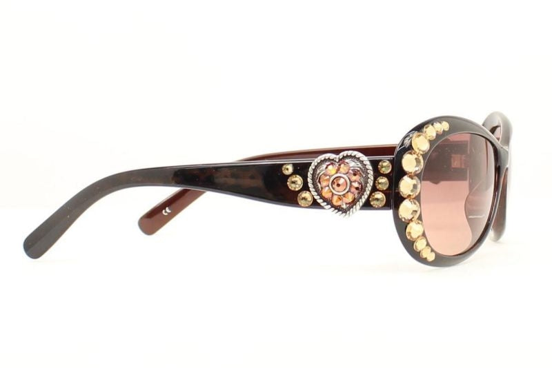 Blazin Roxx Womens Heart Bling Sunglasses Topaz