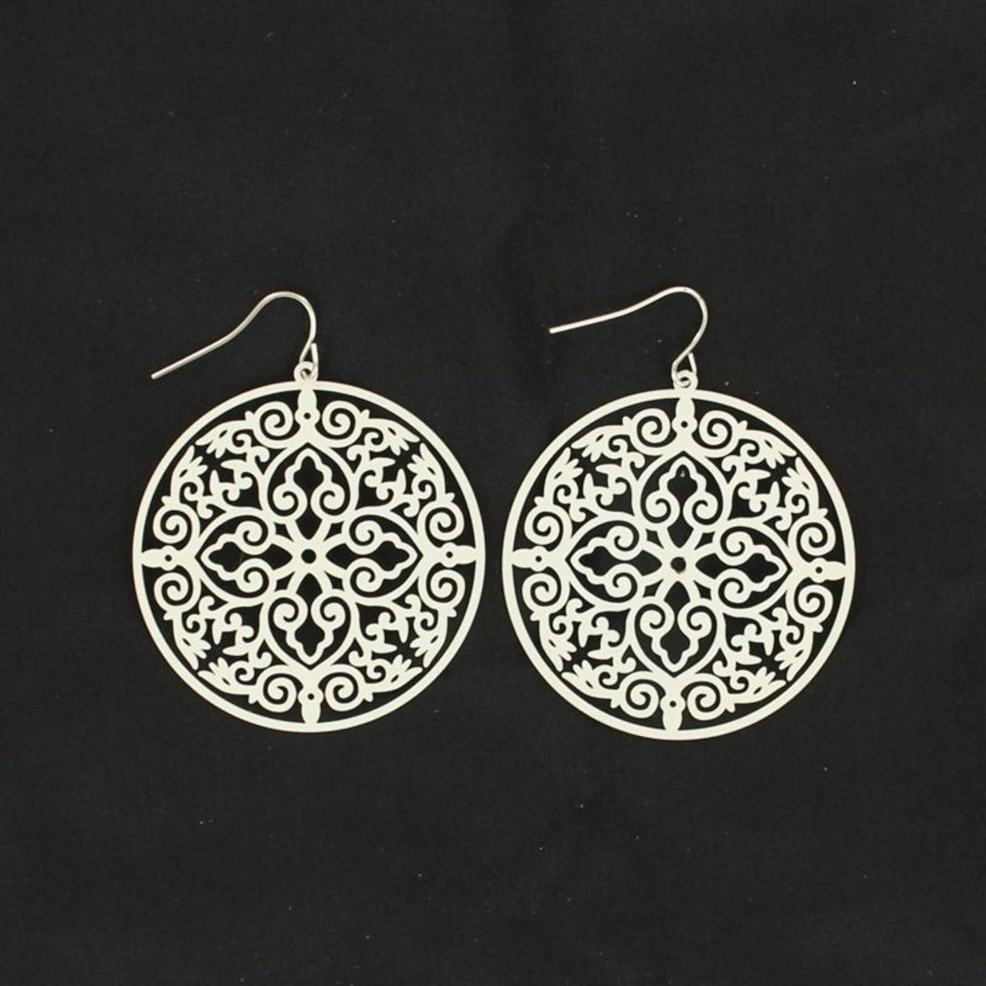 Blazin Roxx Disc EarringsWhite