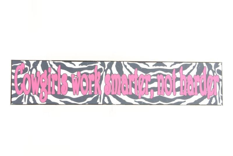 Western Moments Cow Girl Wrkz Metal Sign