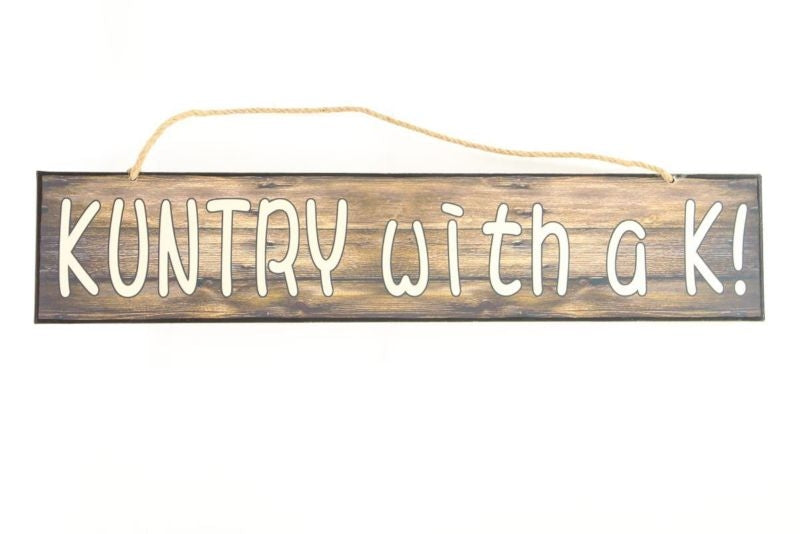 Western Moments Kuntry Metal Sign