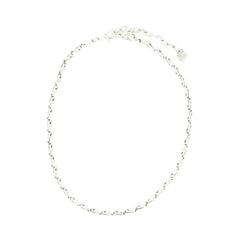 Western Charm Chain NecklaceBk/Wh