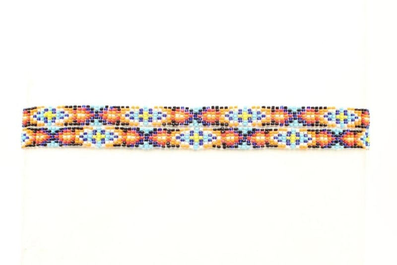 M And F Western Beaded Stretch Hatband