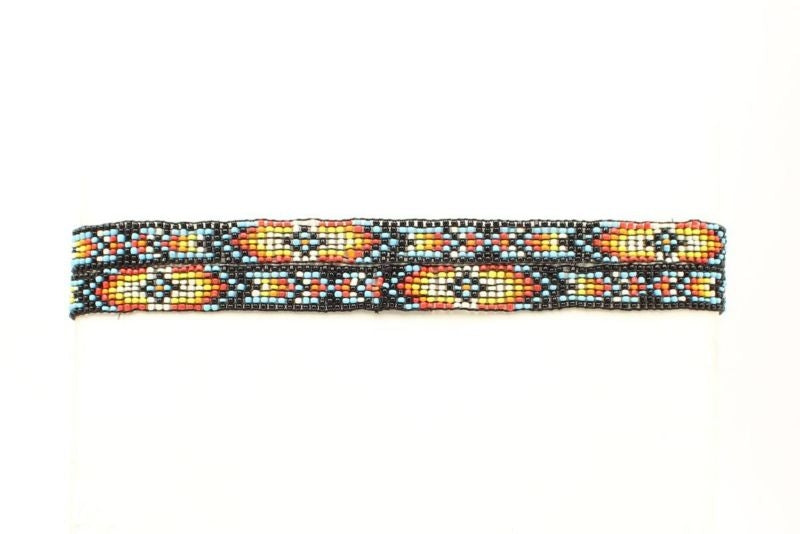 M And F Western Beaded Stretch Hatband