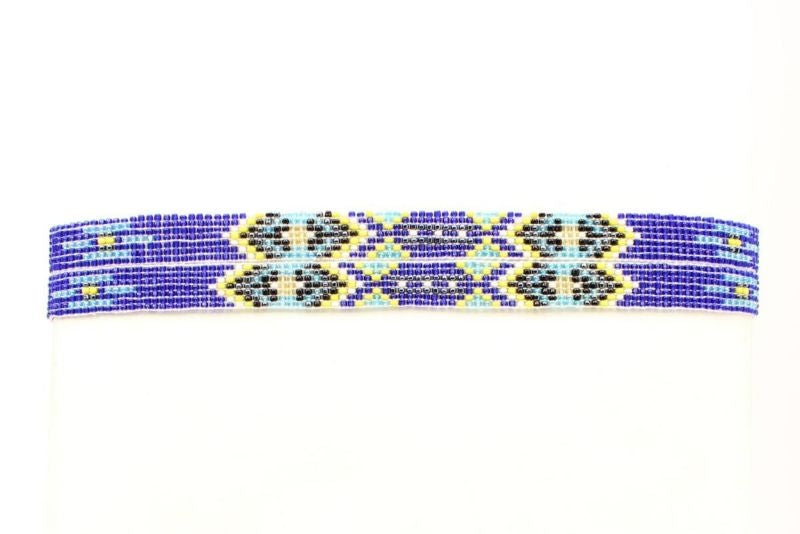 M And F Western Beaded Stretch Hatband