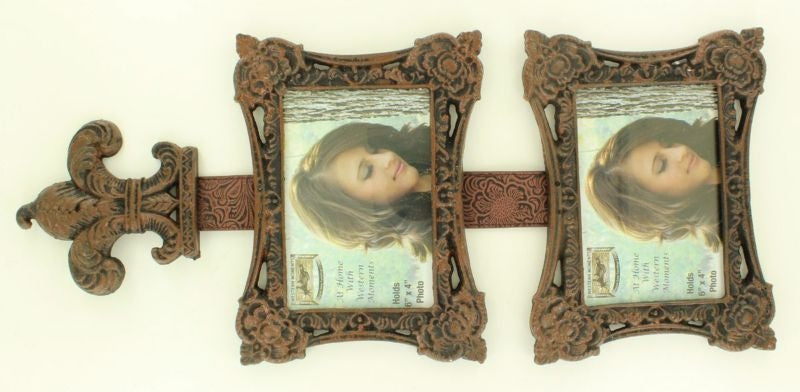Western Moments Hanging Double Frame