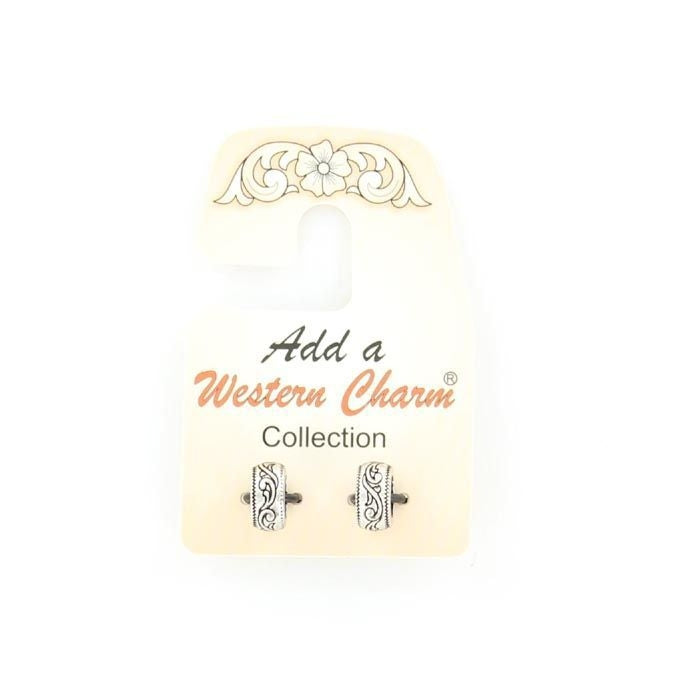 Western Charm Engraved Spacer Charm