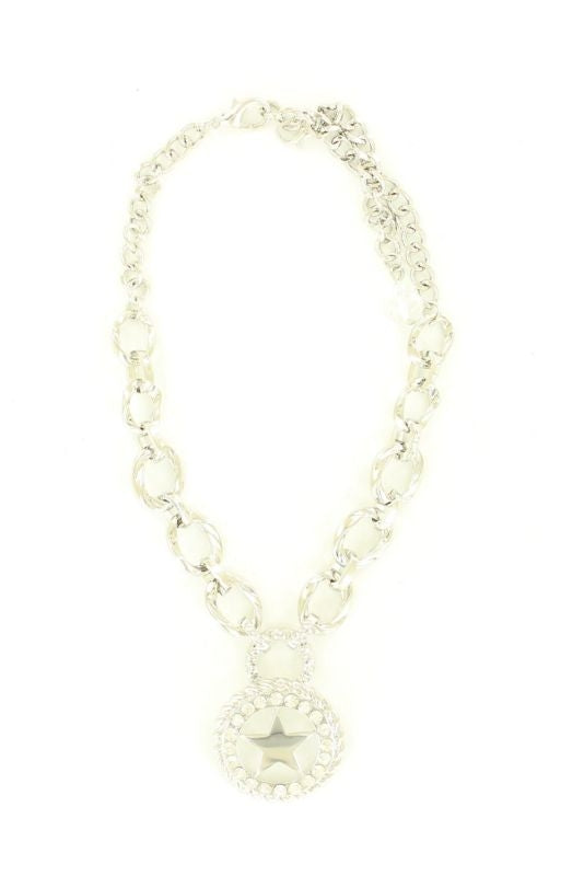 Blazin Roxx Rhinestone Lonestar Boot BraceletBk/Wh