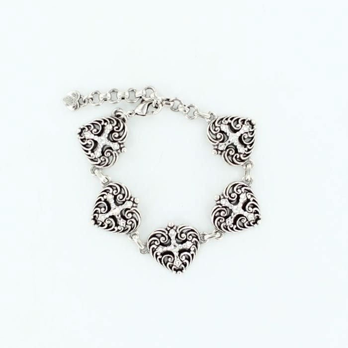 Blazin Roxx Heart Filigree Bracelet
