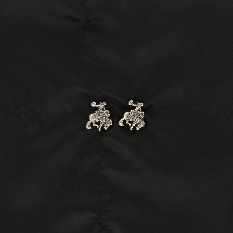Lightning Ridge Saddle Bronc EarringsBk/Wh