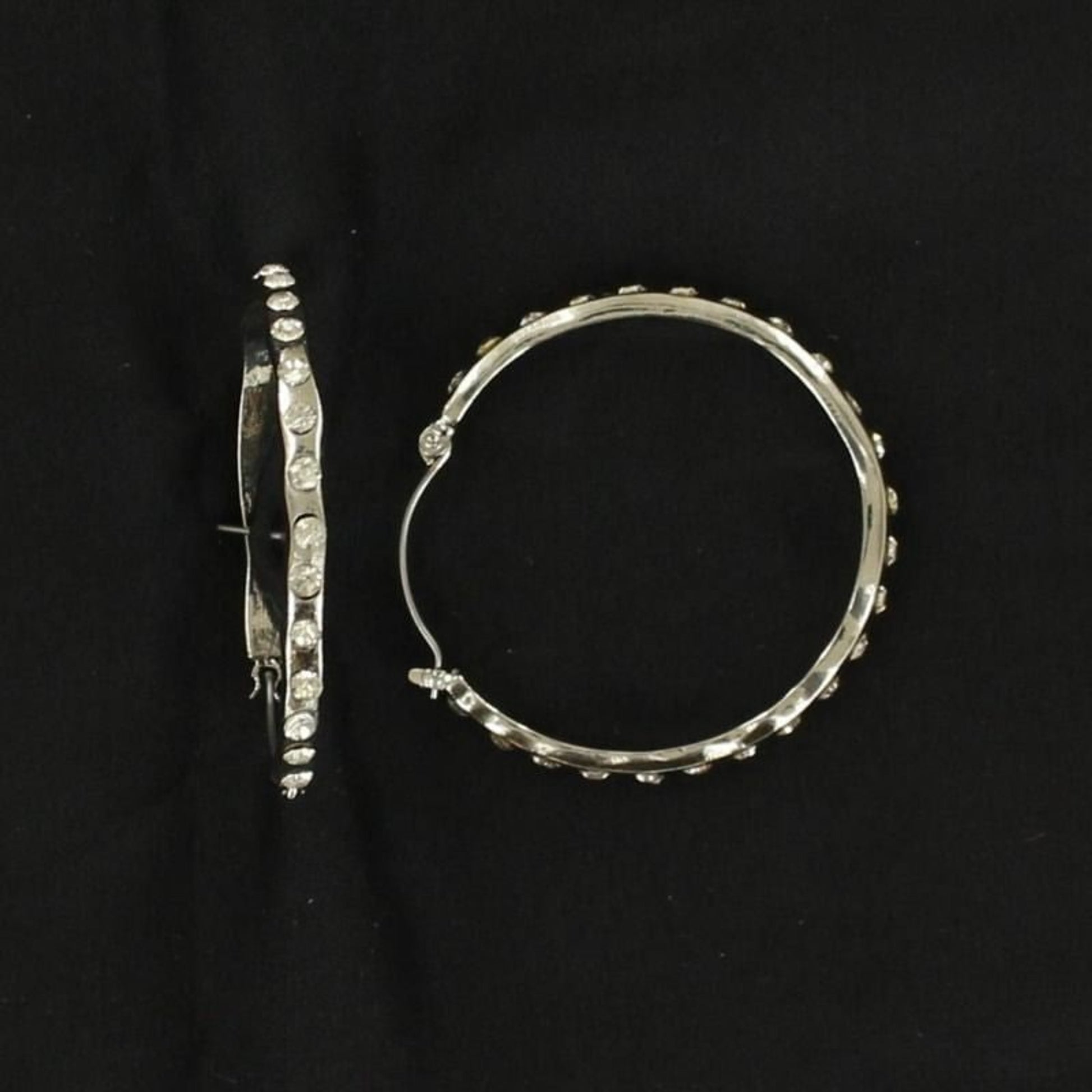 Blazin Roxx Hoop Crystal Earrings