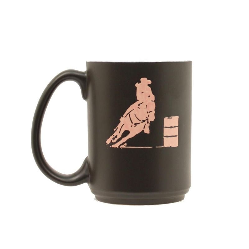 Western Moments Barrel Racer MugBk/Wh