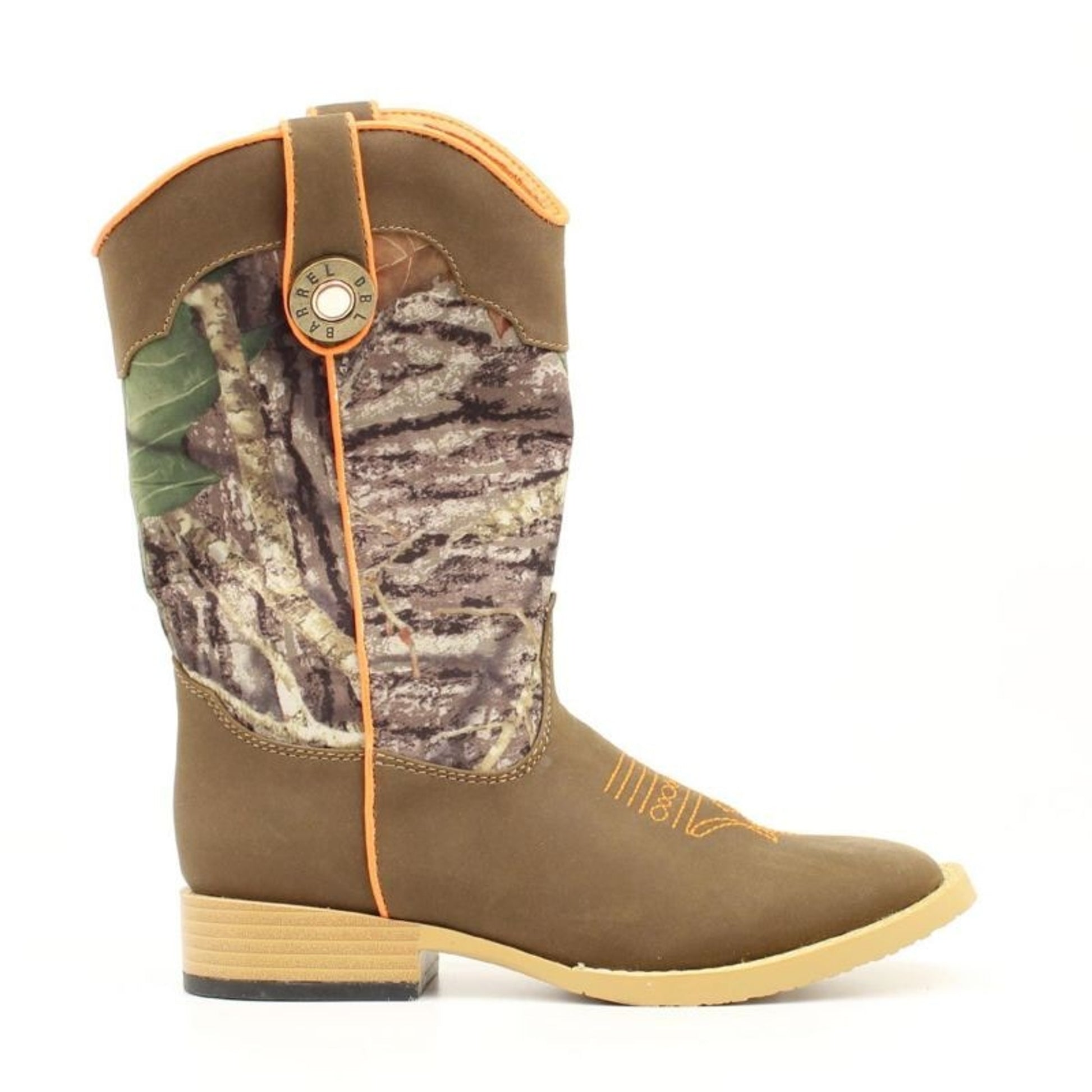 Dbl Barrel Kids Buck Shot Boot 1 Oak/Brn