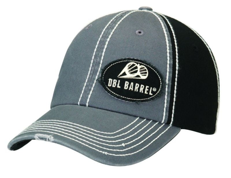 DBL Barrel Patch Distressed Brim Cap Grey