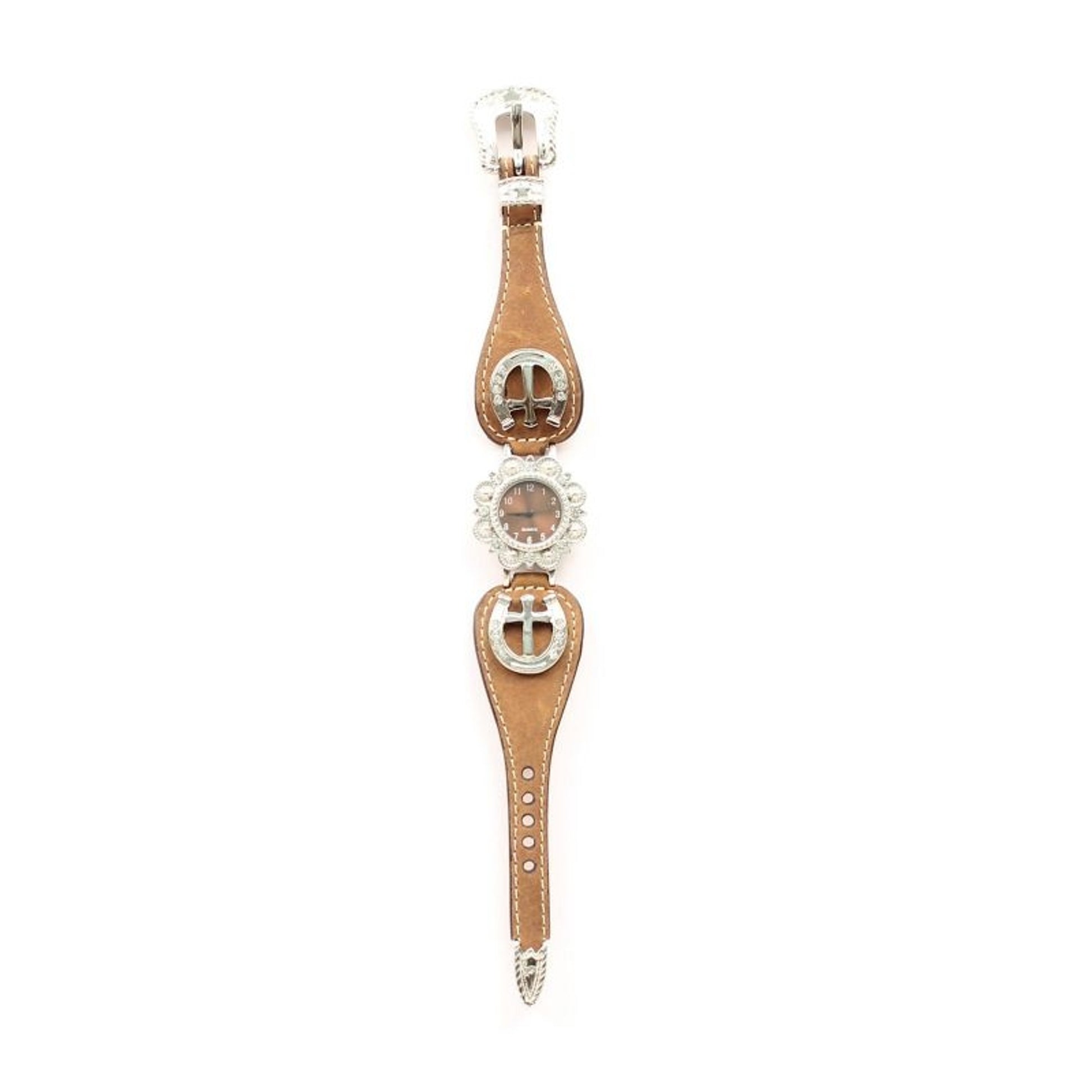 BlazinRoxx Women Scallop HorseshoeCross WatchBk/W