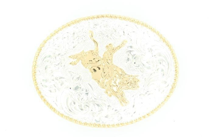 Crumine Classic Bull Rider Buckle 3.5 x 4.5