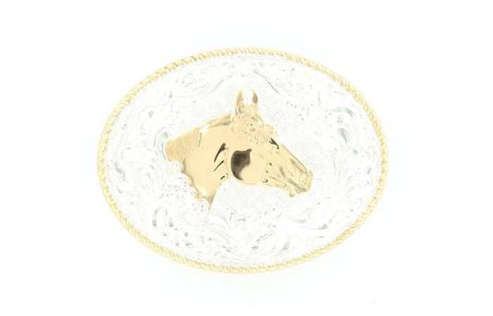 Crumine Classic Qtr Horse Head Buckle 3.5 x 4.5