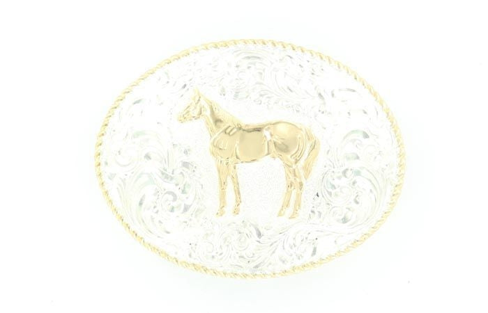 Crumine Standing Quarter Horse Buckle 3.5 x 4.5
