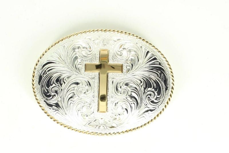 Crumine Single Cross Oval Buckle 3 x 4