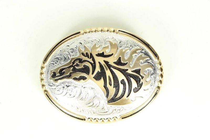 Crumine Wild Horse Attitude Buckle 3 x 4