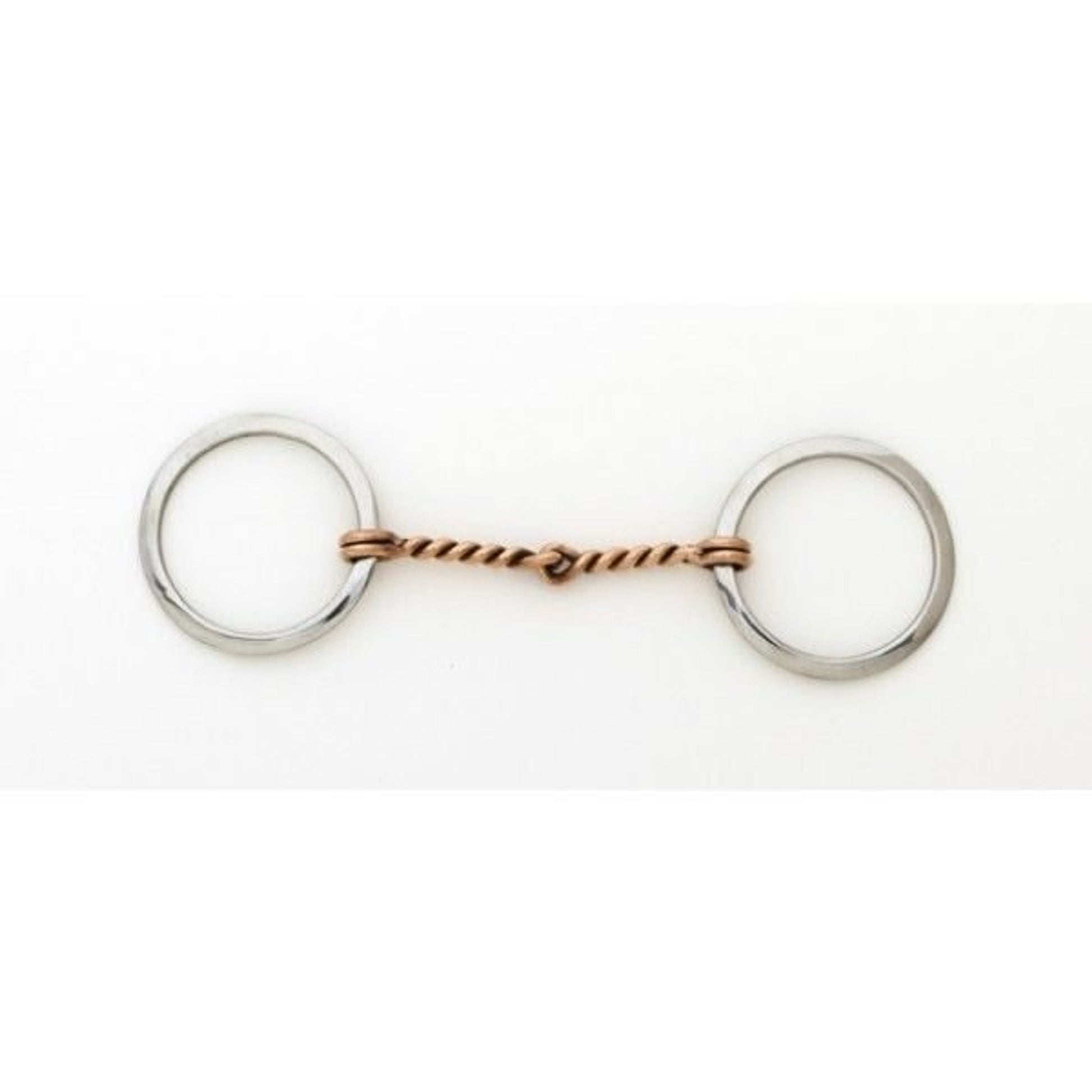 Turn-Two Equine Copper Twist Flat Ring Bit 5 Brn