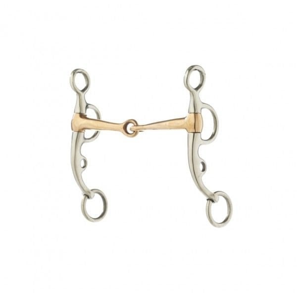 Turn-Two Equine Copper Snaffle Argentine Bit 5 Brn