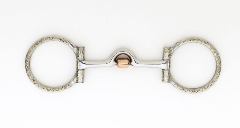 Copper Med Roller Twist Port D-Ring Bit 5