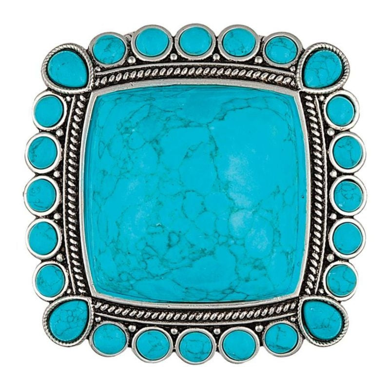 Rock 47 Rocks\Roll Pool Hinged Cuff Bracelet Blue
