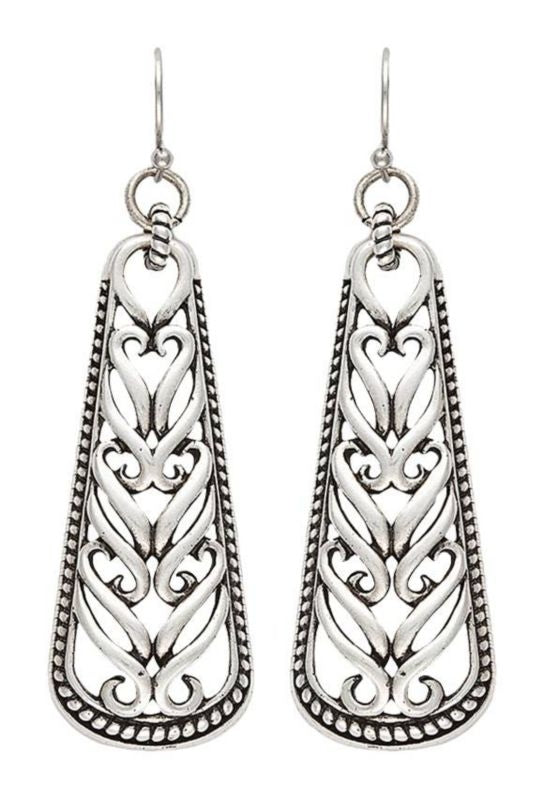 Rock 47 Knotted Lace Scroll Earrings