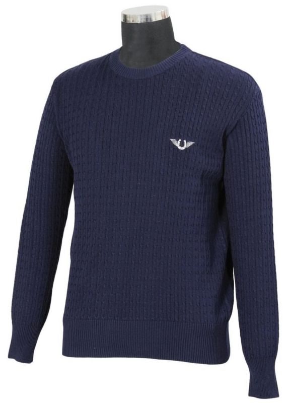 TuffRider Mens Cable Knit Sweater