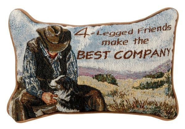 Gift Corral Good Company Throw Pillow 12 x 8 Bk/Wh