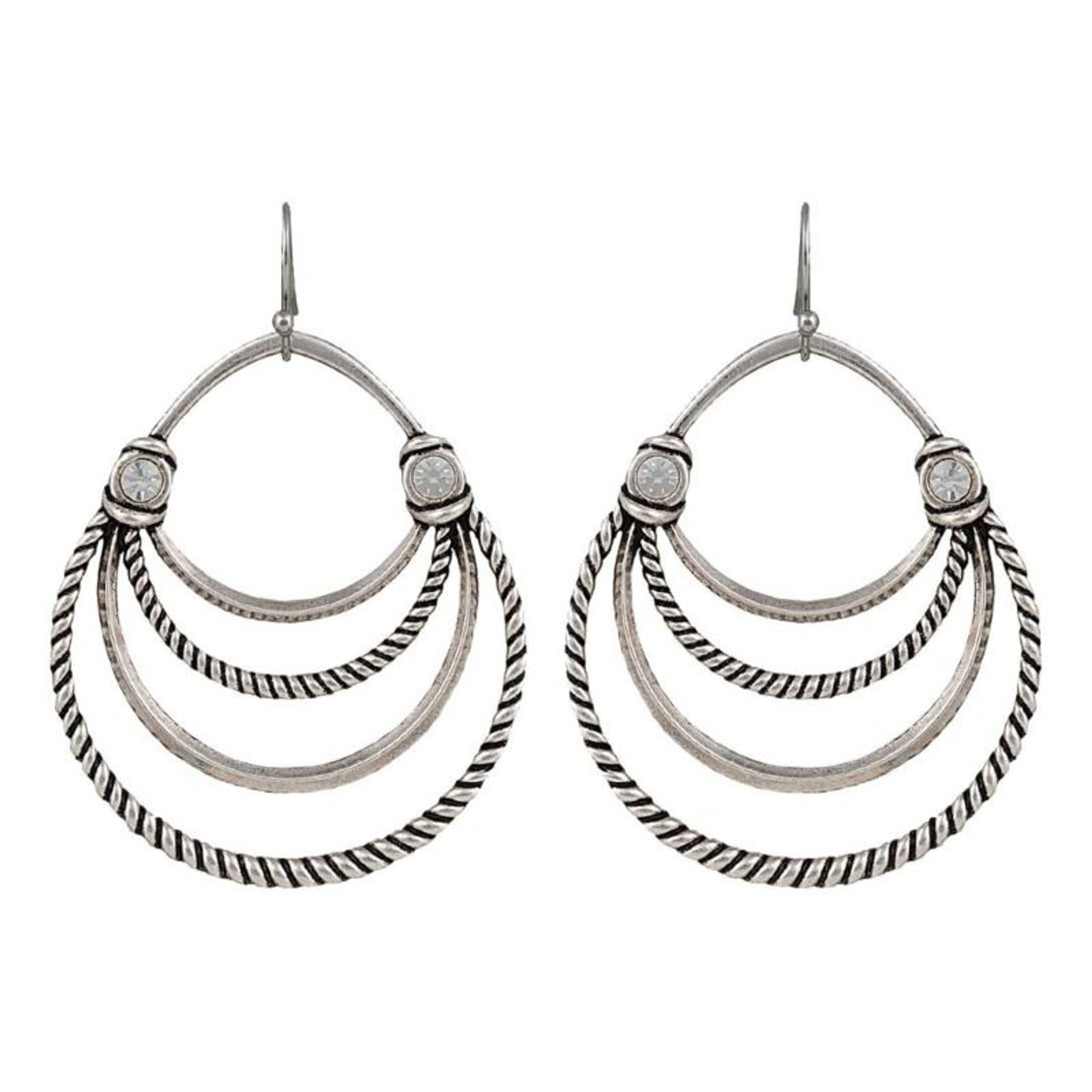 Rock 47 Vintage Layered Loops Earrings