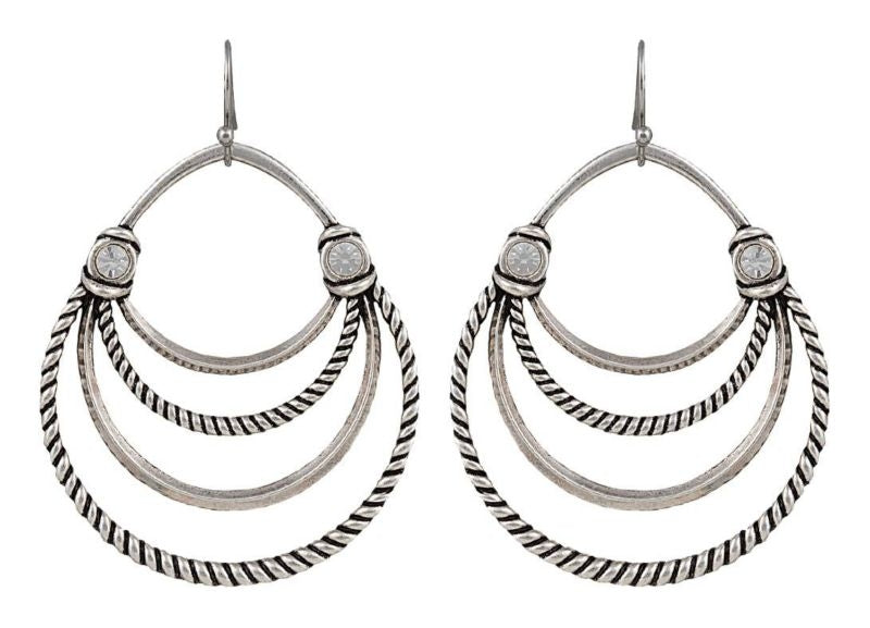 Rock 47 Vintage Layered Loops Earrings