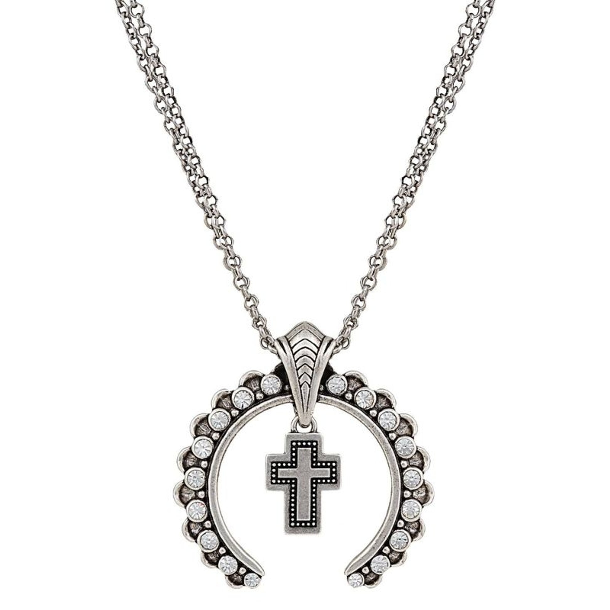 Rock 47 Tribal Flair Rhinestone Blossom Necklace
