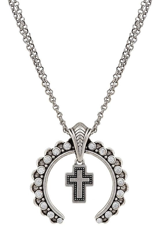 Rock 47 Tribal Flair Rhinestone Blossom Necklace