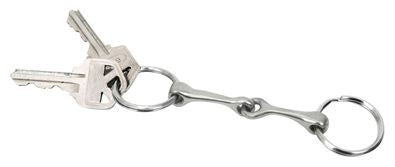 Metalab Snaffle Bit Keychains 4.5 Bk/Wh