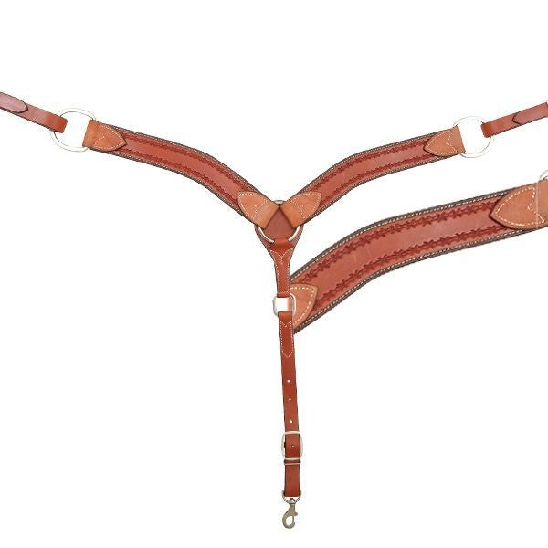 Cashel Barbwire 2 Breast Collar 2 Brn