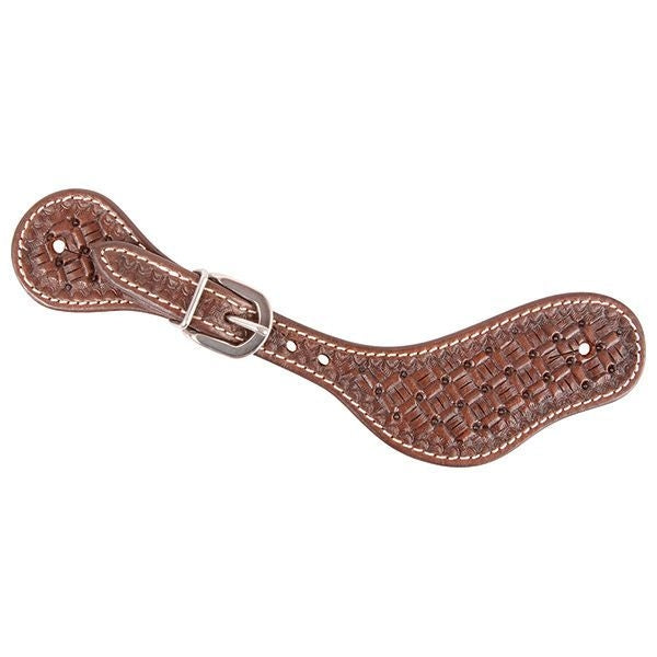 Cashel Cowboy Weave Spur Strap Chocolate