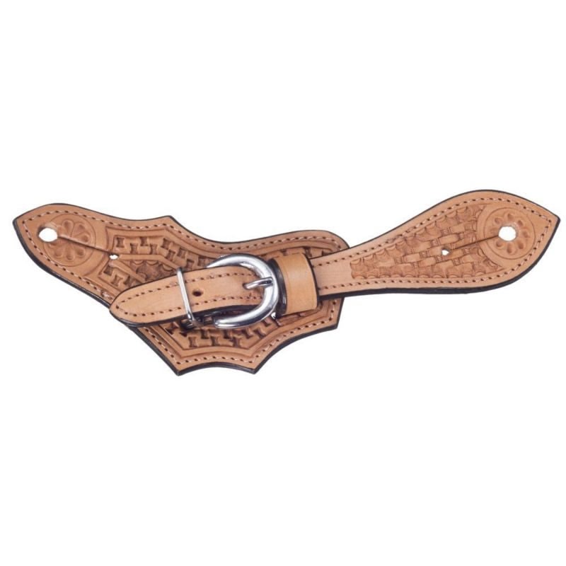 Tough1 Basket Stamp Bat Wing Spur Straps