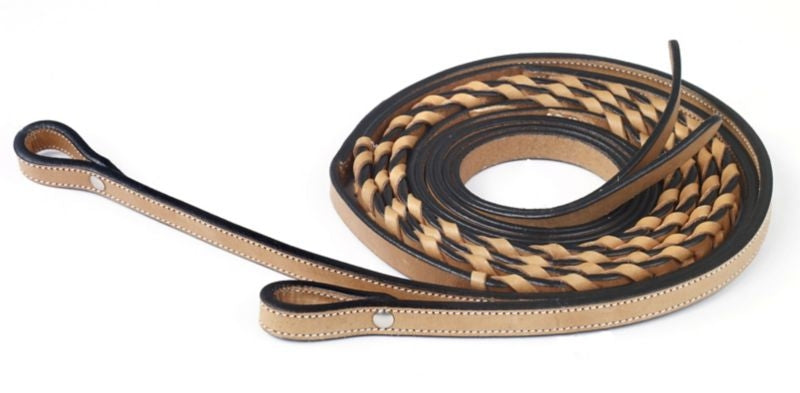 Natural Laced Split Reins 5/8 X 8ft Natural