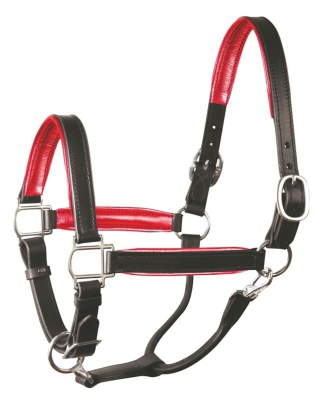 Perri's Soft Metallic Padded Leather Halter