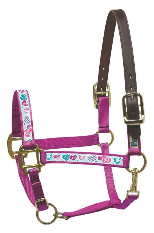 Perris Leather Ribbon Halter Cob Heart