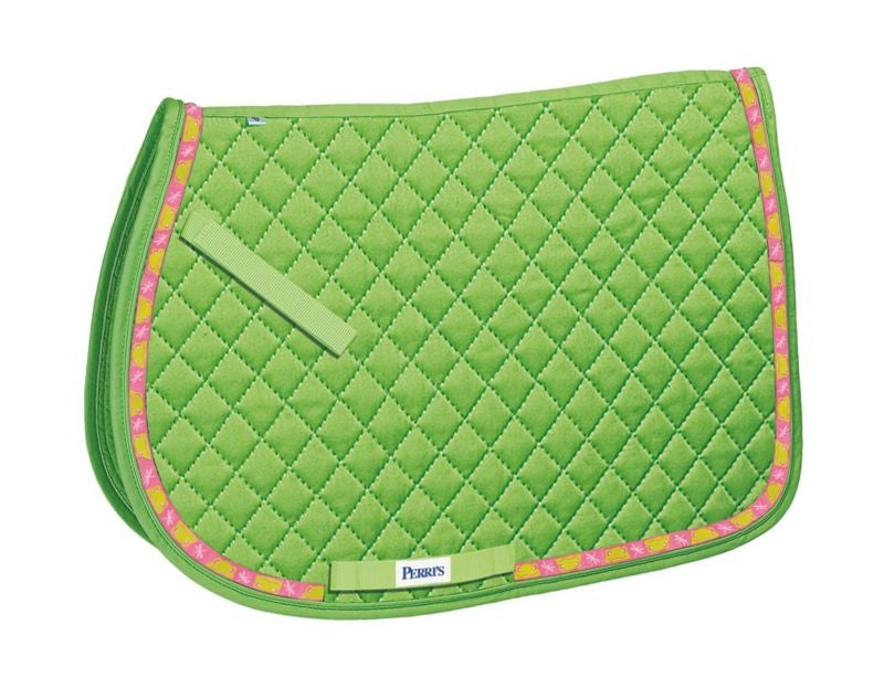 Perris All Purpose Saddle Pad With Ribbon Trim